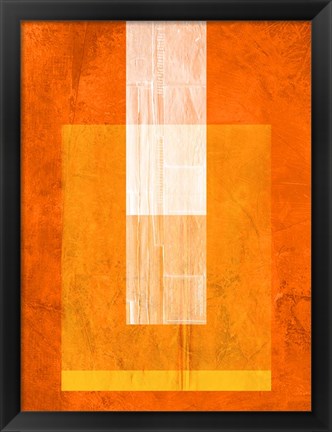 Framed Orange Paper 2 Print