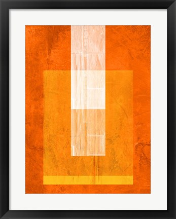 Framed Orange Paper 2 Print