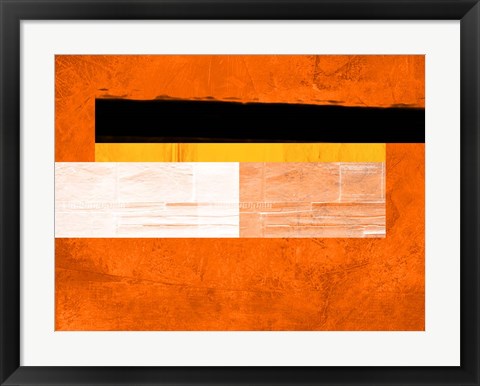 Framed Orange Paper 4 Print