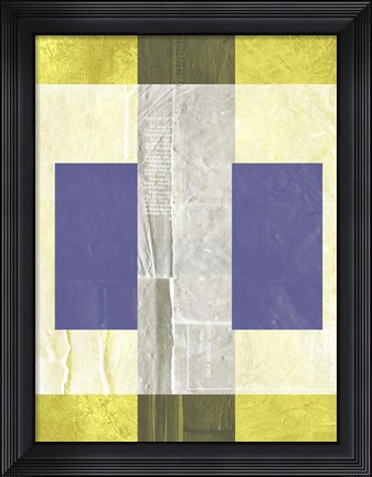 Framed Yellow Mist 1 Print