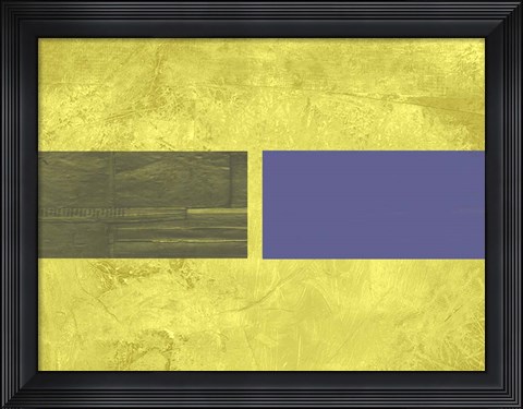 Framed Yellow Mist 3 Print