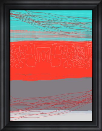 Framed Aquatic Breeze 3 Print