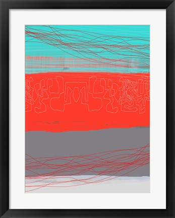 Framed Aquatic Breeze 3 Print