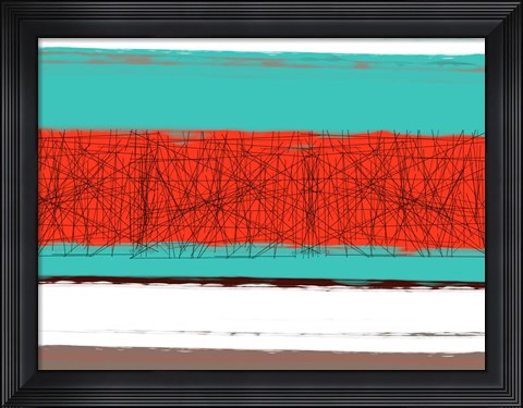 Framed Aquatic Breeze 5 Print