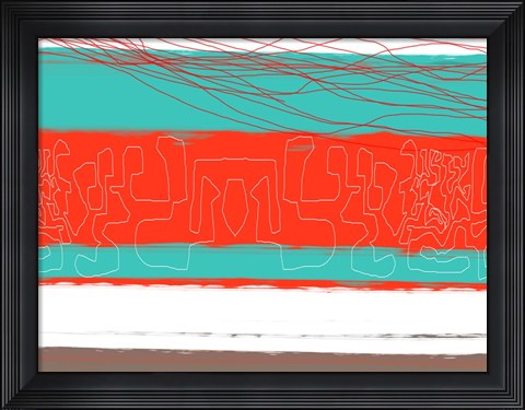 Framed Aquatic Breeze 6 Print