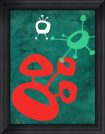 Framed Abstract Splash Theme 2 Print