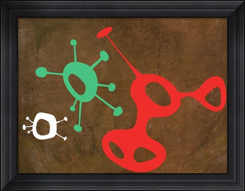 Framed Abstract Splash Theme 3 Print