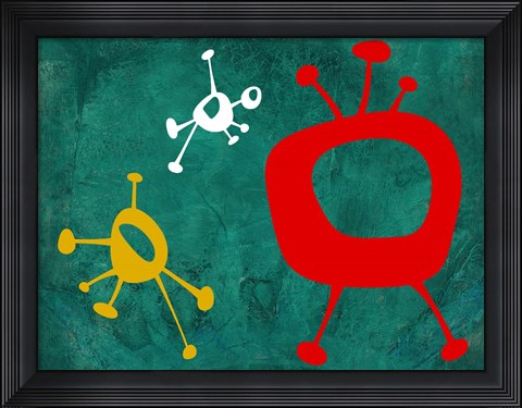 Framed Abstract Splash Theme 4 Print