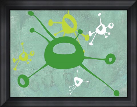 Framed Abstract Splash Theme 5 Print