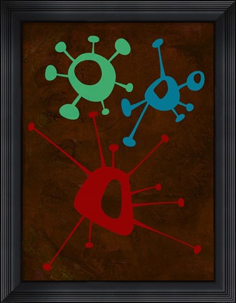 Framed Abstract Splash Theme 6 Print