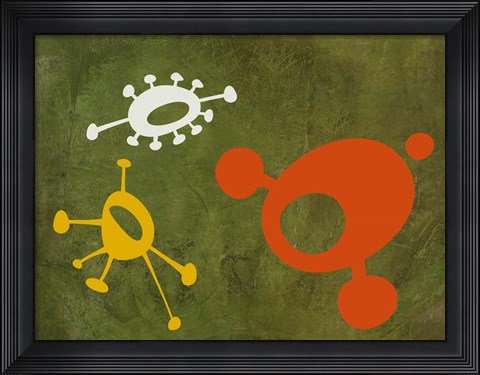 Framed Abstract Splash Theme 7 Print