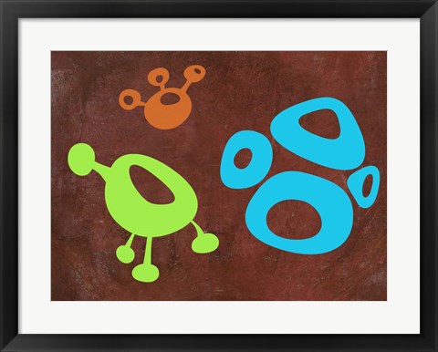 Framed Abstract Splash Theme 8 Print