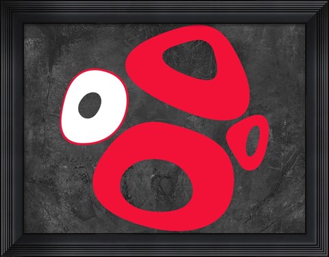 Framed Abstract Splash Theme 9 Print