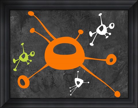 Framed Abstract Splash Theme 13 Print