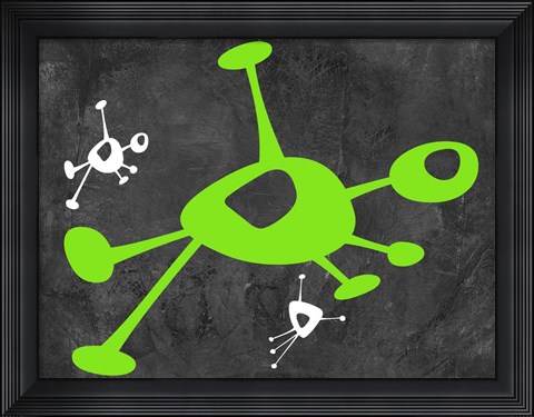 Framed Abstract Splash Theme 14 Print