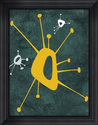Framed Abstract Splash Theme 16 Print