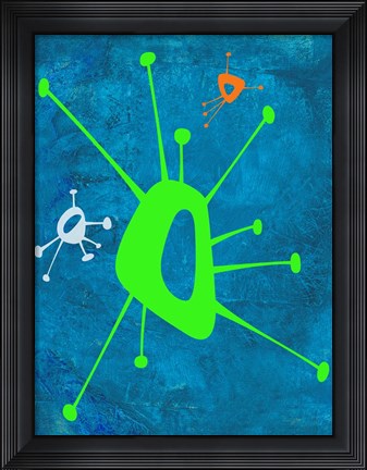 Framed Abstract Splash Theme 18 Print