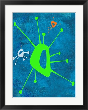 Framed Abstract Splash Theme 18 Print