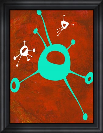 Framed Abstract Splash Theme 19 Print