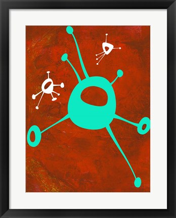 Framed Abstract Splash Theme 19 Print