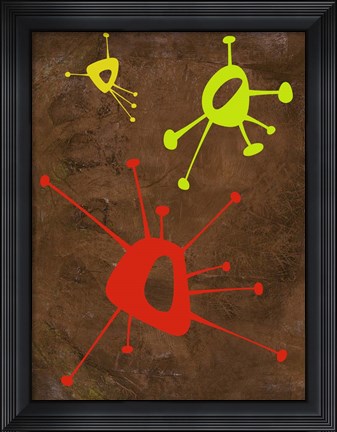 Framed Abstract Splash Theme 20 Print