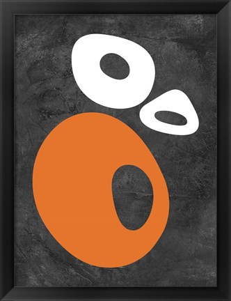 Framed Abstract Oval Shapes 1 Print