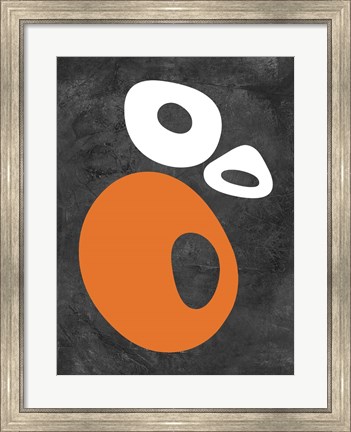 Framed Abstract Oval Shapes 1 Print
