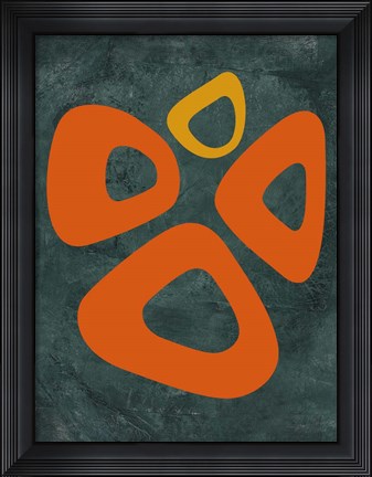 Framed Abstract Oval Shape 2 Print