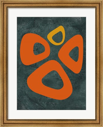Framed Abstract Oval Shape 2 Print