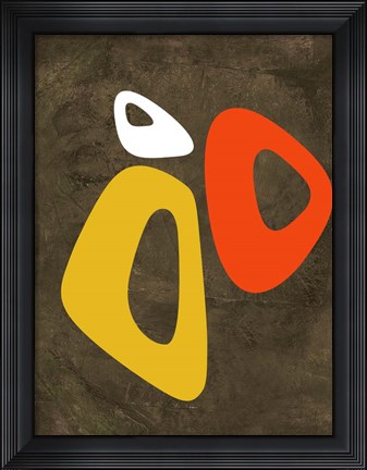 Framed Abstract Oval Shape 3 Print