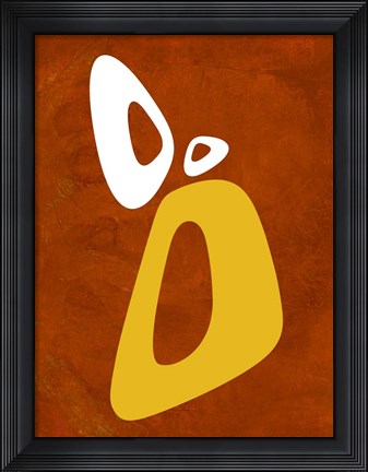 Framed Abstract Oval Shape 4 Print