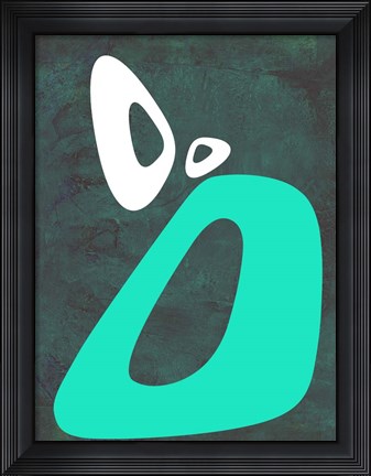 Framed Abstract Oval Shape 5 Print