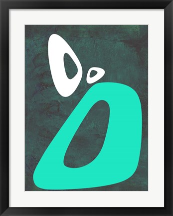 Framed Abstract Oval Shape 5 Print
