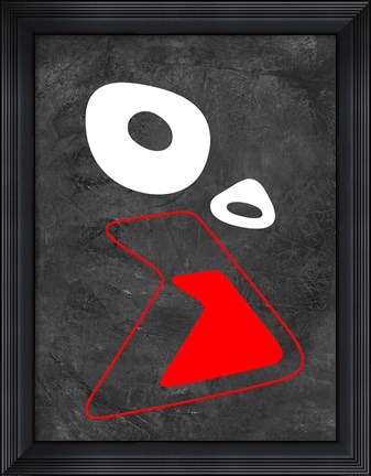 Framed Abstract Oval Shape 6 Print