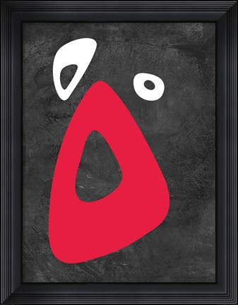 Framed Abstract Oval Shape10 Print