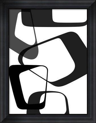 Framed Abstract Rings 2 Print