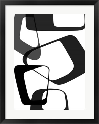 Framed Abstract Rings 2 Print