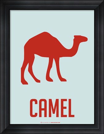 Framed Camel Red Print