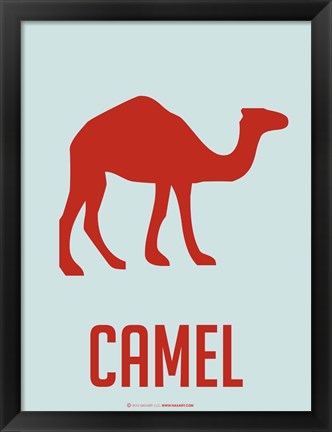 Framed Camel Red Print