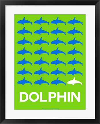 Framed Dolphin Print