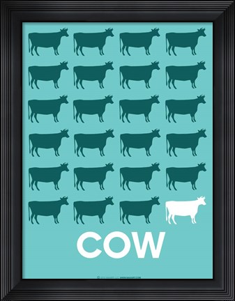 Framed Cow Print