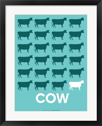 Framed Cow Print