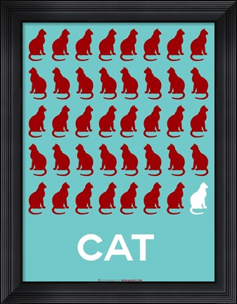Framed Cat Print