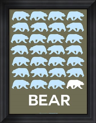 Framed Bear Print