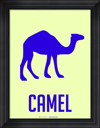 Framed Camel Blue Print