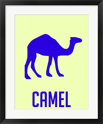 Framed Camel Blue Print