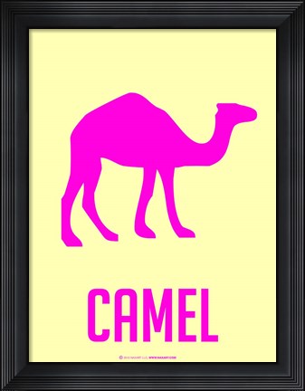 Framed Camel Pink Print