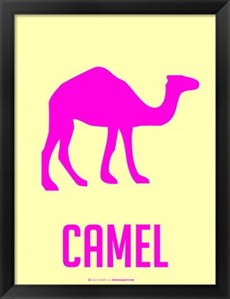 Framed Camel Pink Print