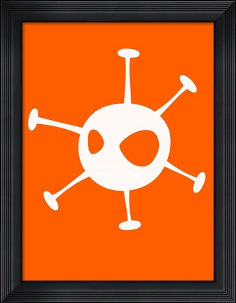 Framed Funny Shape Alien 1 Print