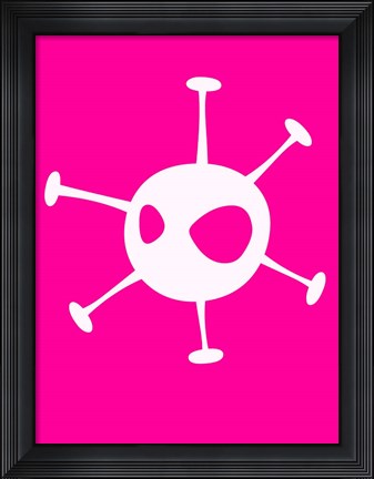 Framed Funny Shape  Alien 2 Print